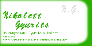 nikolett gyurits business card
